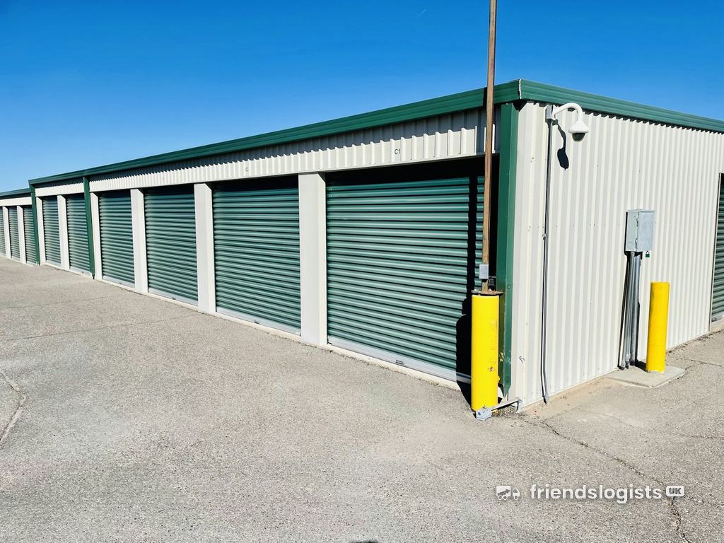 Row of secure storage units